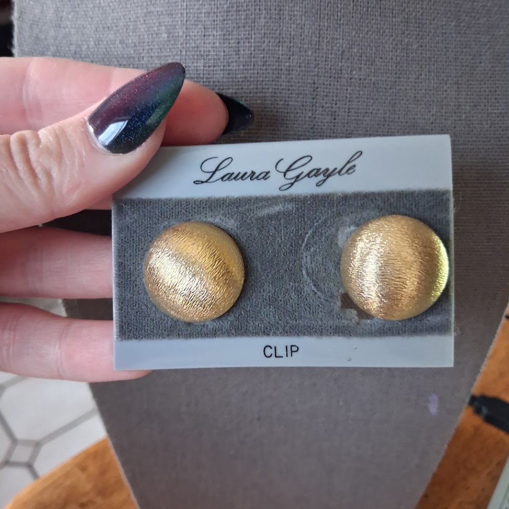 Vintage Laura Gayle Clip On Earrings